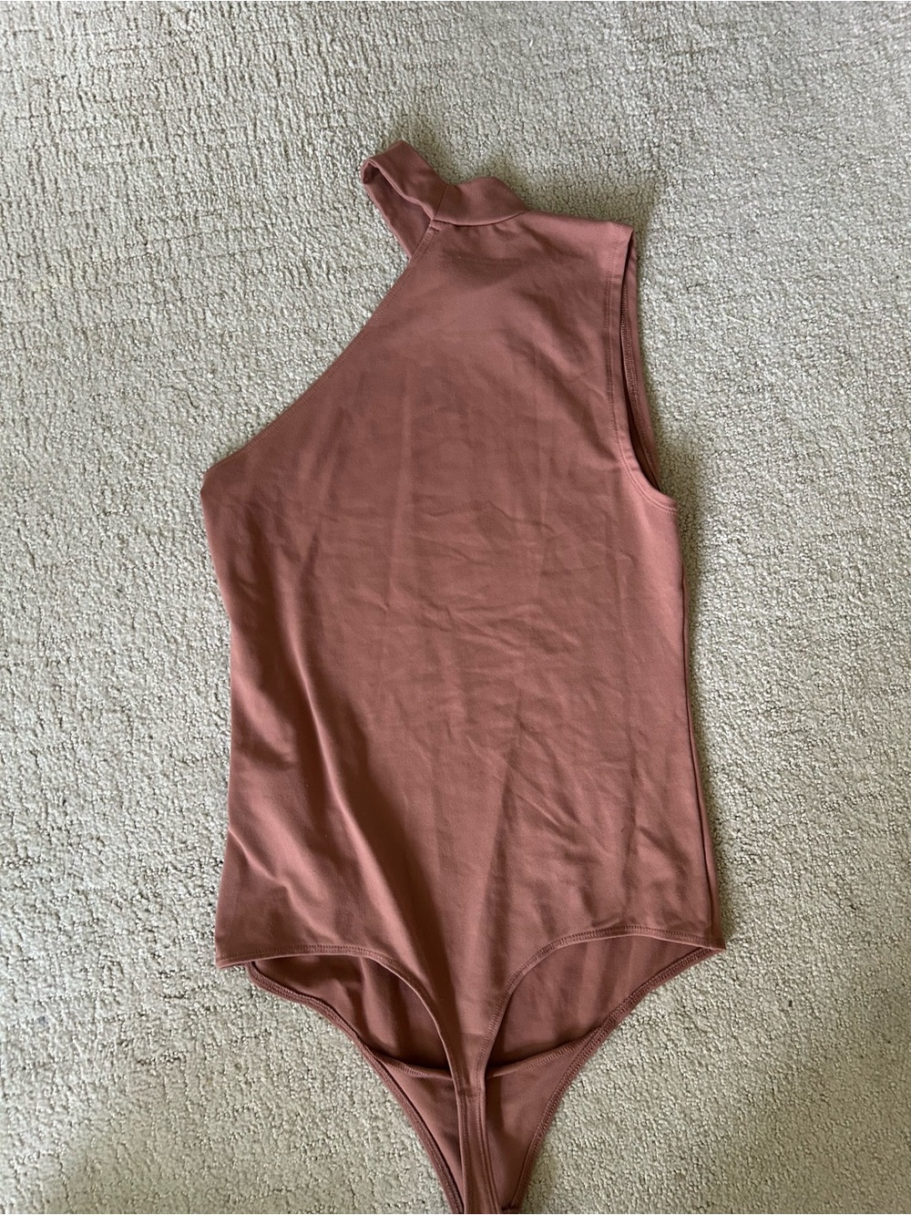 Abercrombie soft a&f bodysuit neutral tan brown medium
